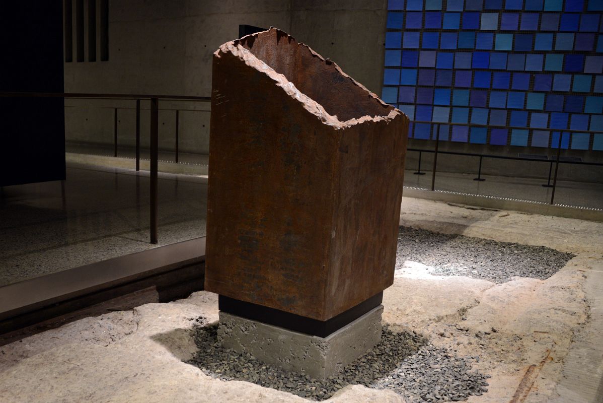 31A Box Steel Column Remnant Provided Structural Support For The Twin Towers In The Center Passage 911 Museum New York